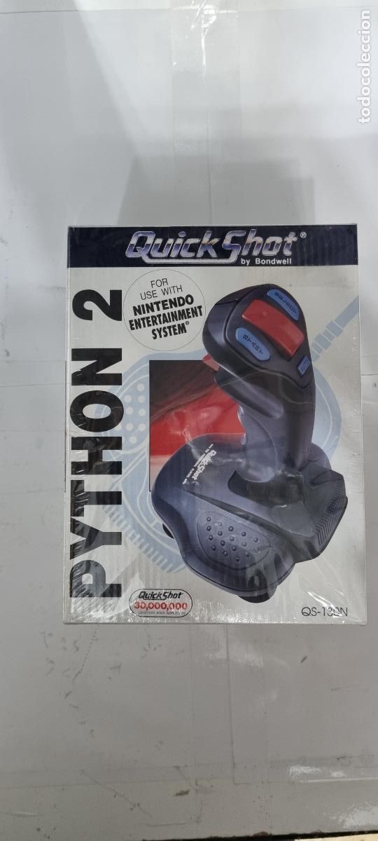 Videojuegos y consolas: Joystick Python 2 para Nintendo NES QuickShot Qs-130n (PRECINTADO) - Foto 2