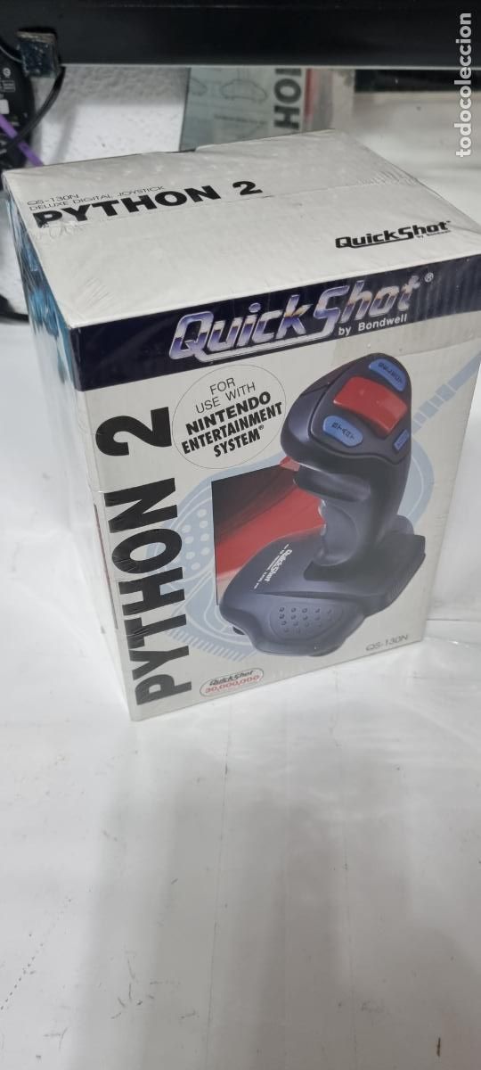 Videojuegos y consolas: Joystick Python 2 para Nintendo NES QuickShot Qs-130n (PRECINTADO) - Foto 1