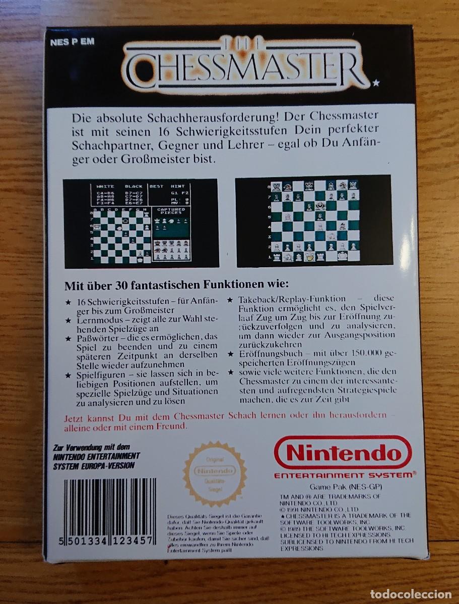 Videojuegos y consolas: Juego Nintengo Nes The Chessmaster - Foto 2