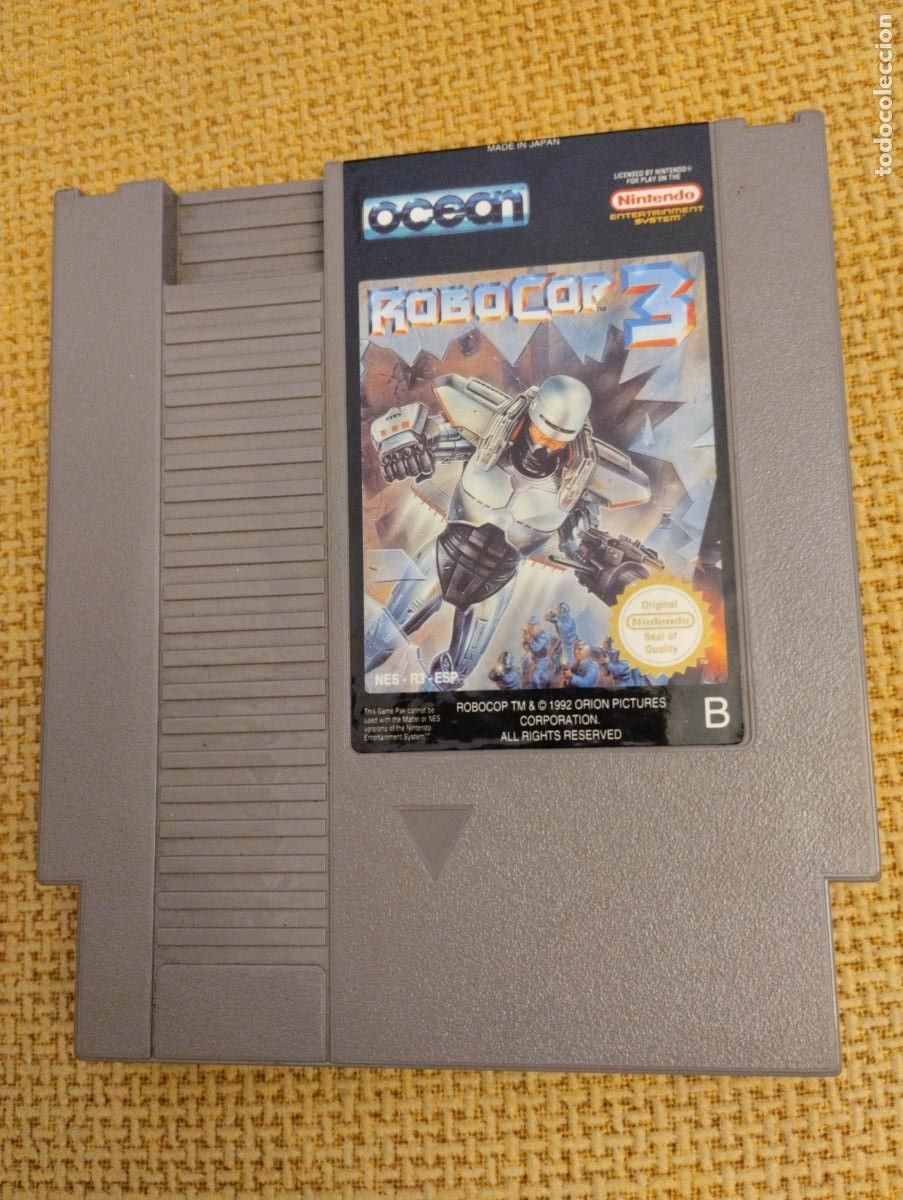 Videojuegos y consolas: Juego Nes Robocop 3 antiguo - Foto 3