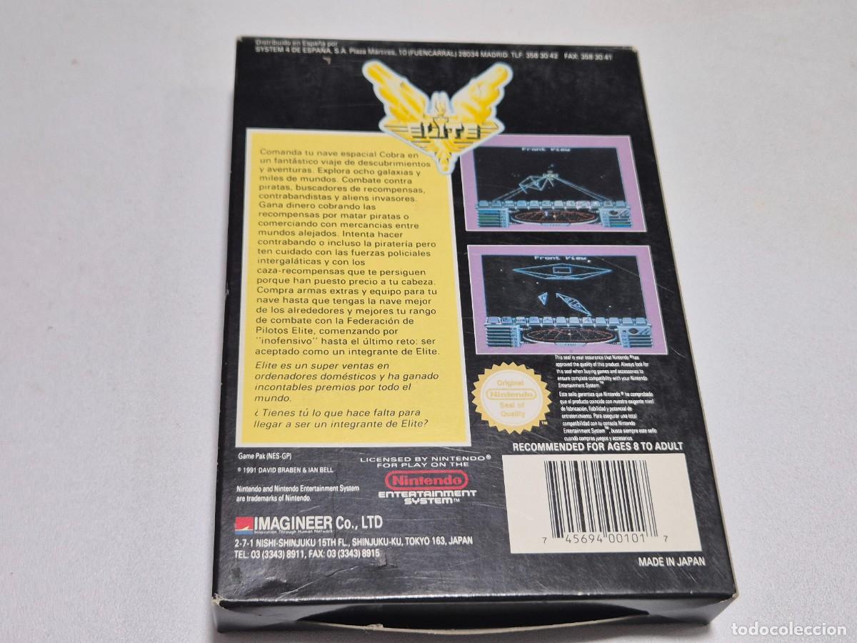 Videojuegos y consolas: ELITE . Nintendo Nes - Foto 2