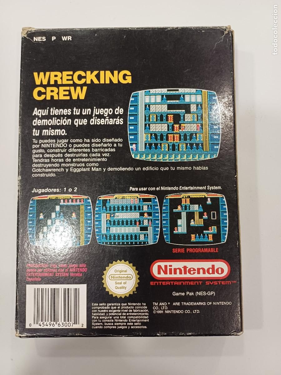 Videojuegos y consolas: WRECKING CREW/NINTENDO NES SERIE PROGRAMABLE. - Foto 8