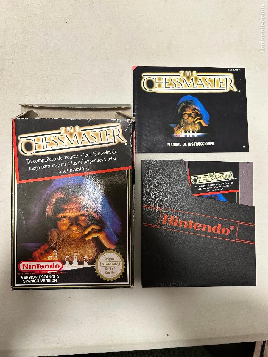 Videojuegos y consolas: NINTENDO NES JUEGO THE CHESSMASTER PAL ESP Completo - Foto 1
