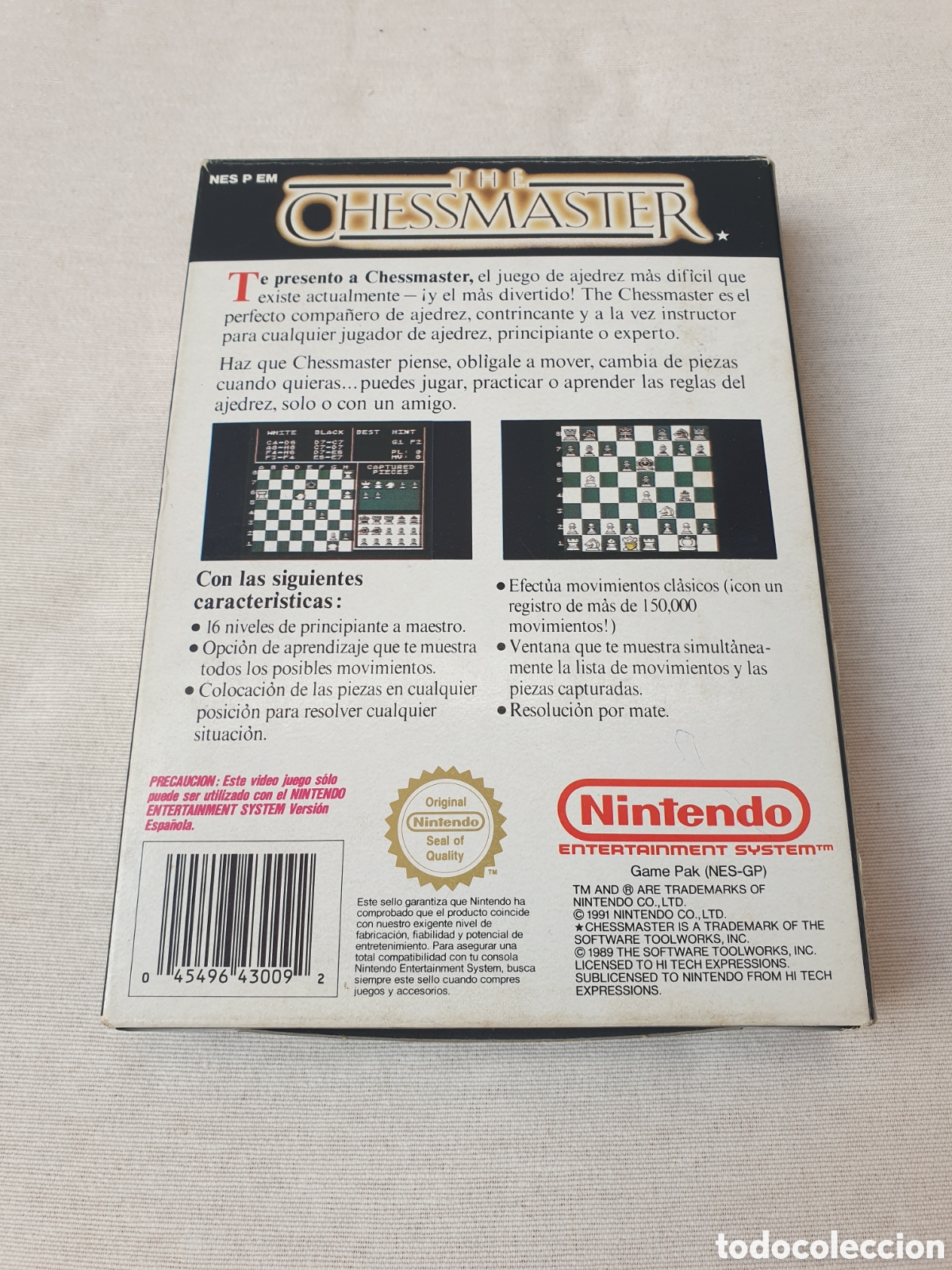 Videojuegos y consolas: Chessmaster Nintendo nes completo. Pal esp - Foto 2