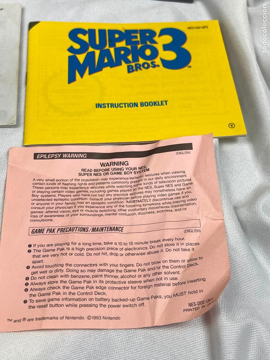 Videojuegos y consolas: SUPER MARIO 3 EN CAJA PARA NINTENDO NES - Foto 2