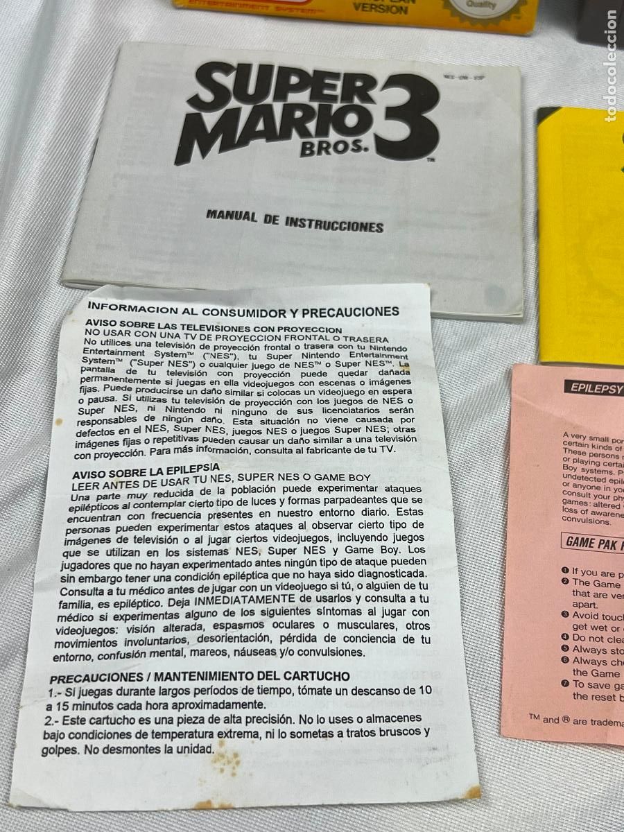 Videojuegos y consolas: SUPER MARIO 3 EN CAJA PARA NINTENDO NES - Foto 4