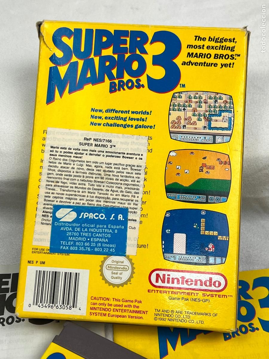 Videojuegos y consolas: SUPER MARIO 3 EN CAJA PARA NINTENDO NES - Foto 9