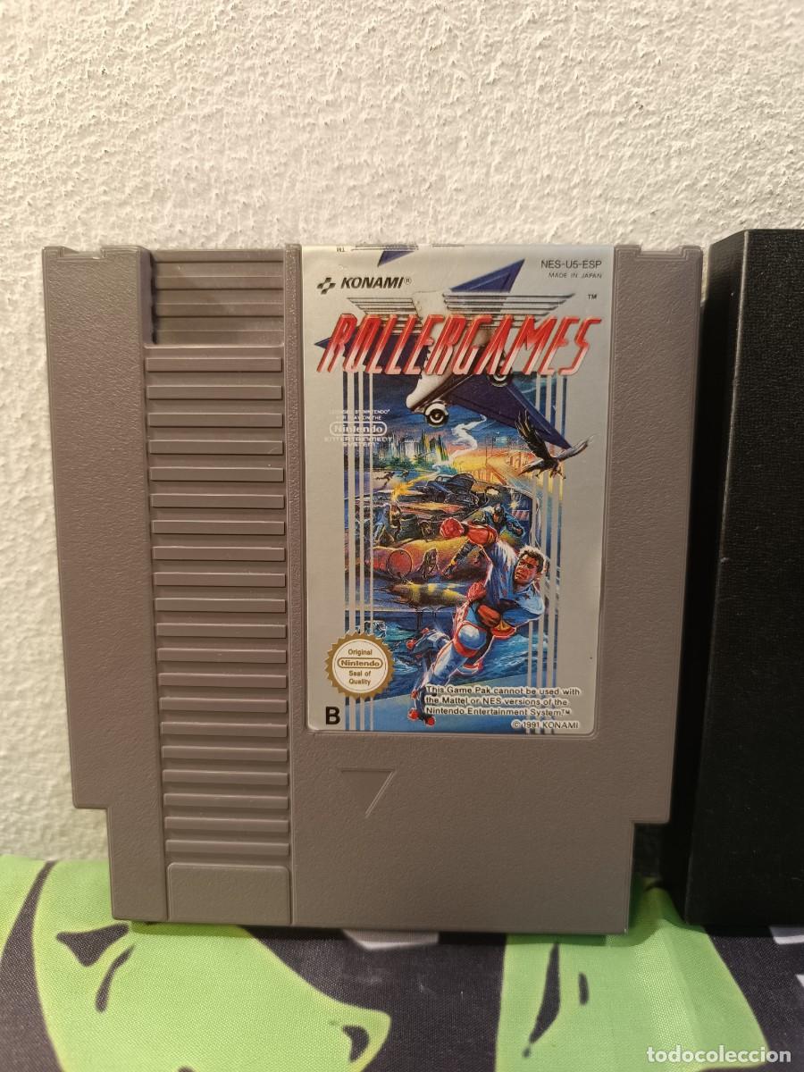 Videojuegos y consolas: Rollergames Nes Pal Esp + funda - Foto 2