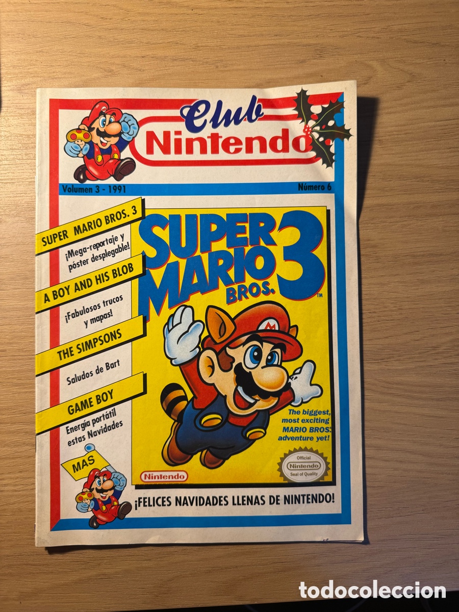 Videojuegos y Consolas: Revista Club Nintendo n&uacute;mero 6 - volumen 3 1991