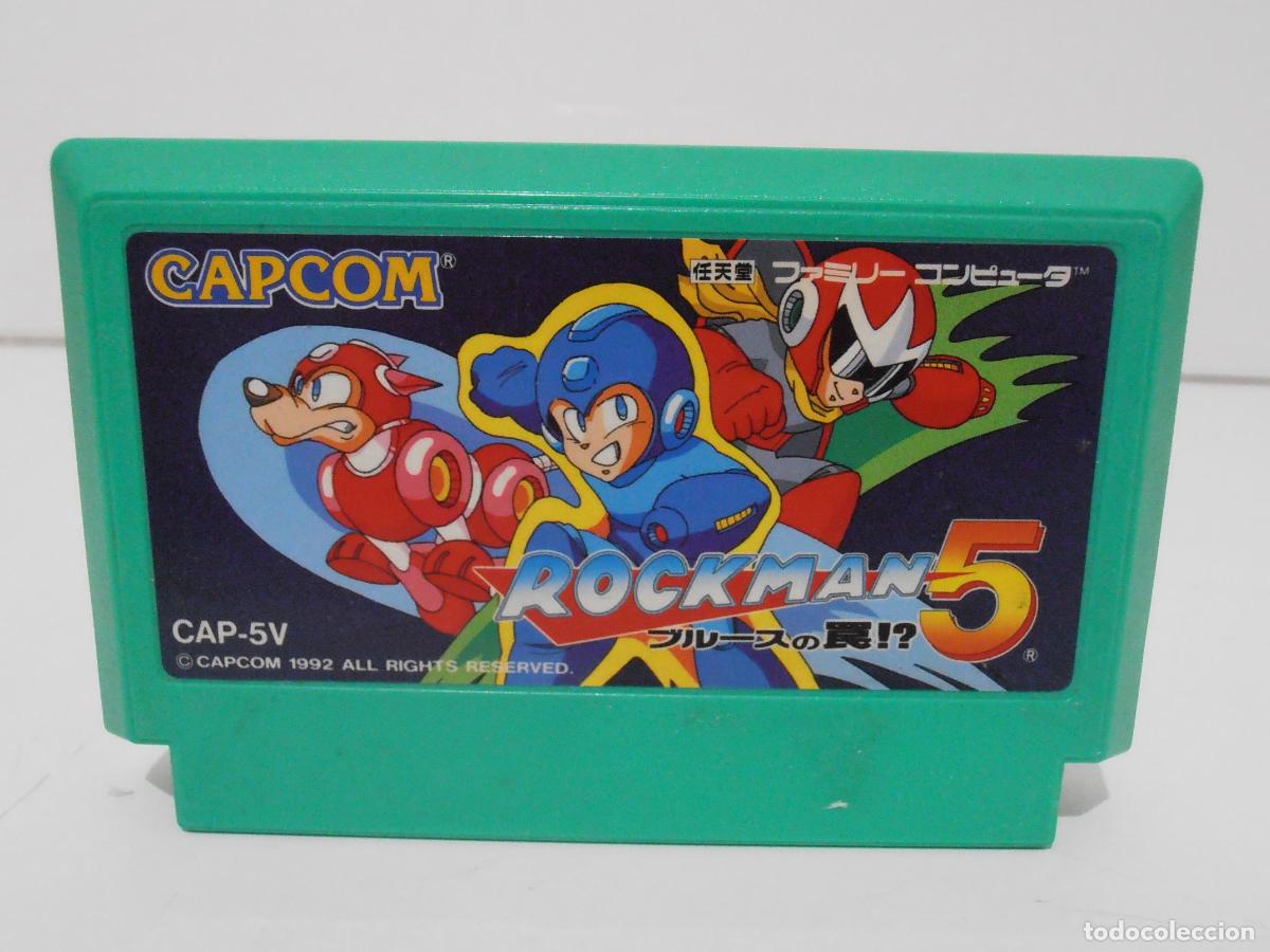 Videojuegos y Consolas: CARTUCHO JUEGO FAMICOM, ROCKMAN 5, MEGAMAN, NINTENDO NES, JAPON