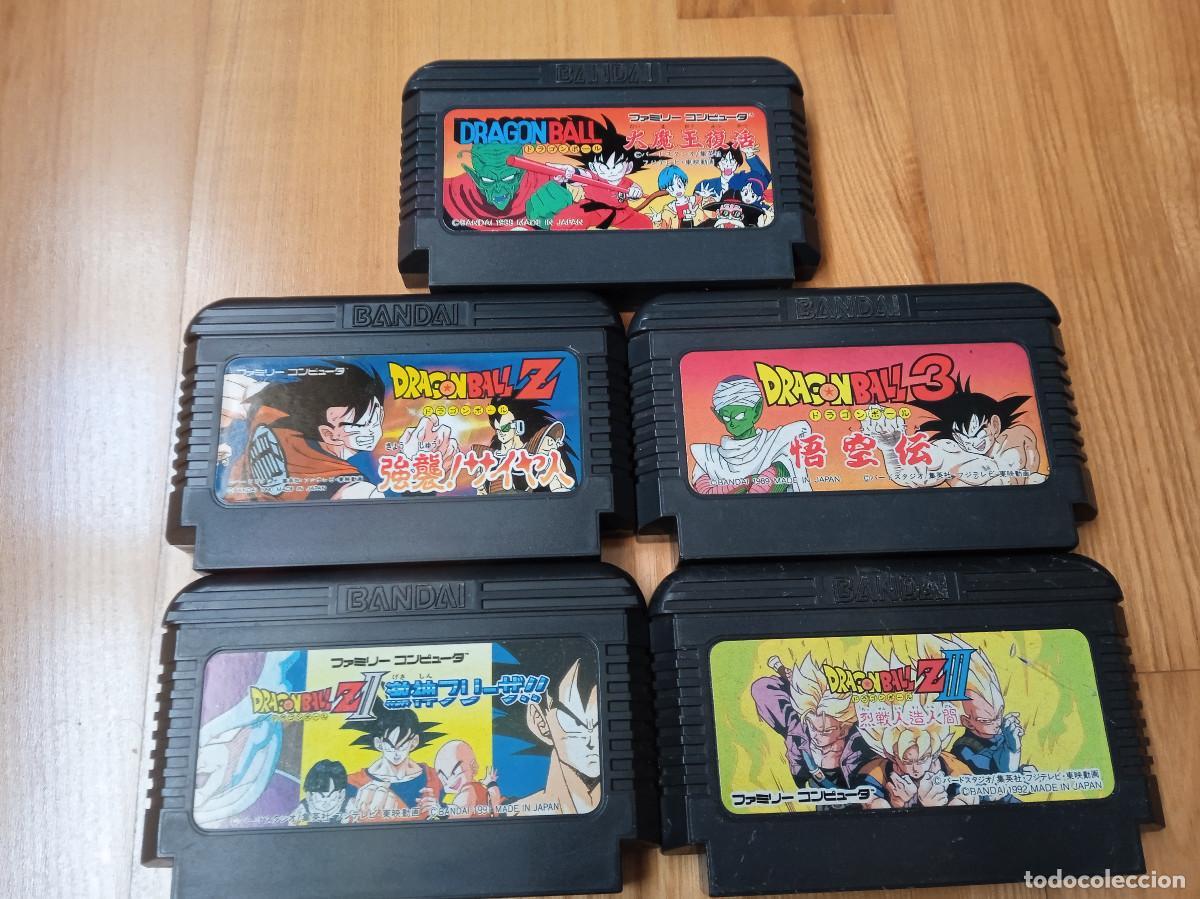 Videojuegos y Consolas: Juegos NES FAMICON NITENDO Original Japon Dragon ball Z lote de 5 juegos