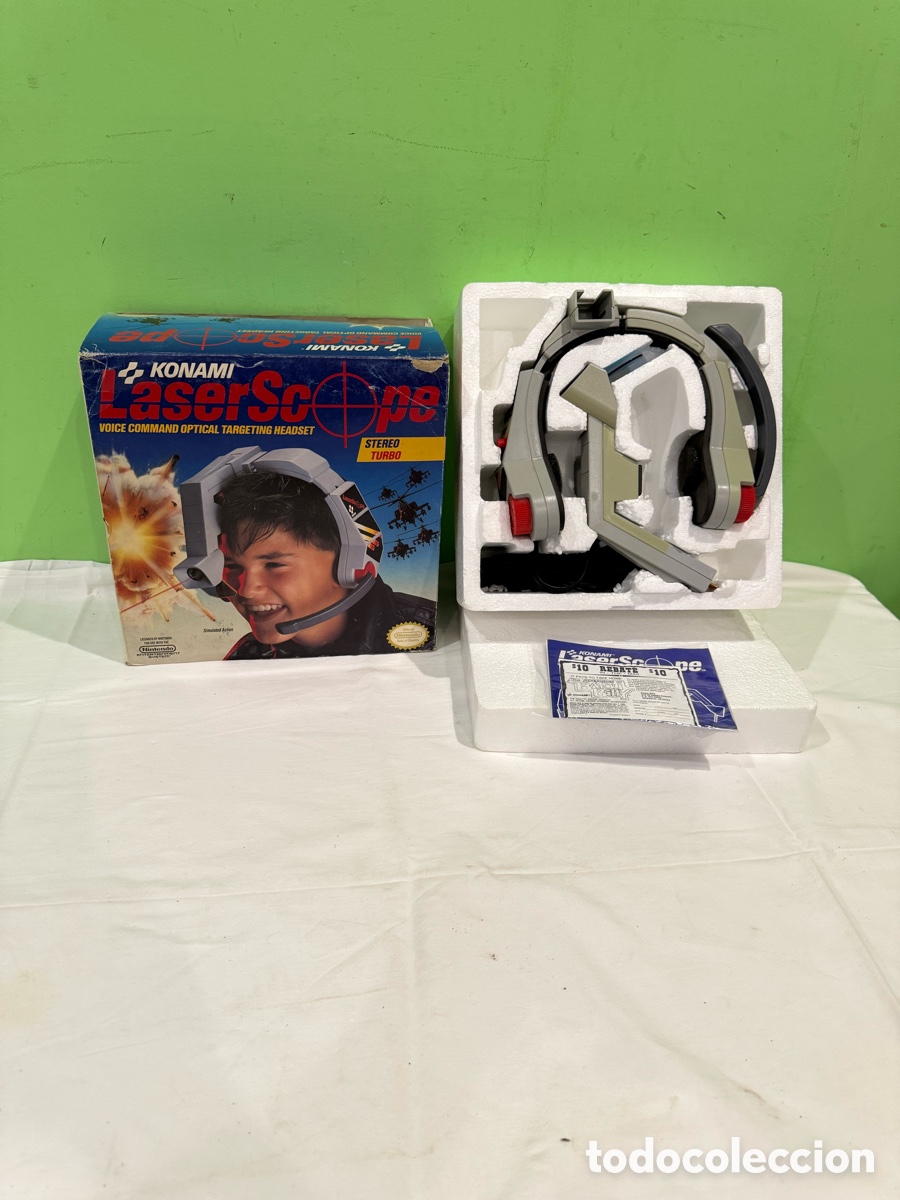 Videojuegos y Consolas: Konami LaserScope Nintendo NES Original Completo Caja Stereo Turbo