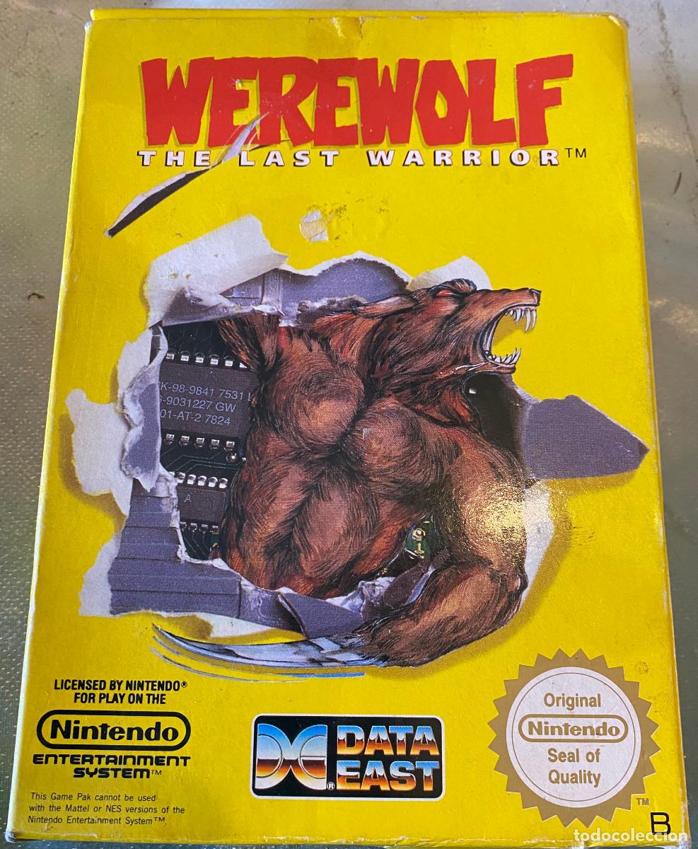 Videospiele und Konsolen: Caja original de videojuego 'Werewolf - The Last Warrior', de Nintendo NES. 1990. Para completar.