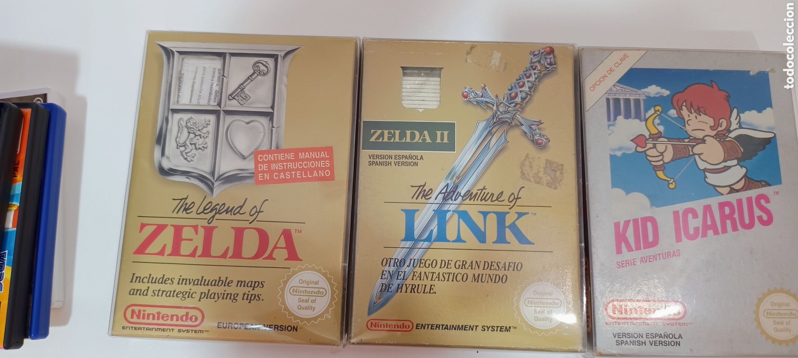 Videojuegos y Consolas: The legend of Zelda 1 , 2 Kid Icarus Nes