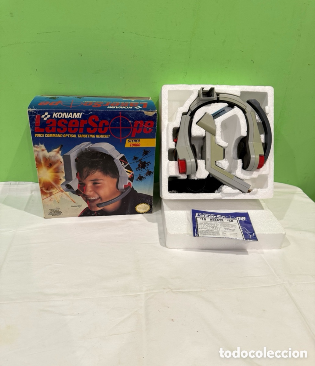 Jeux Vid&eacute;o et Consoles: Konami LaserScope Nintendo NES Original Completo Caja Stereo Turbo.