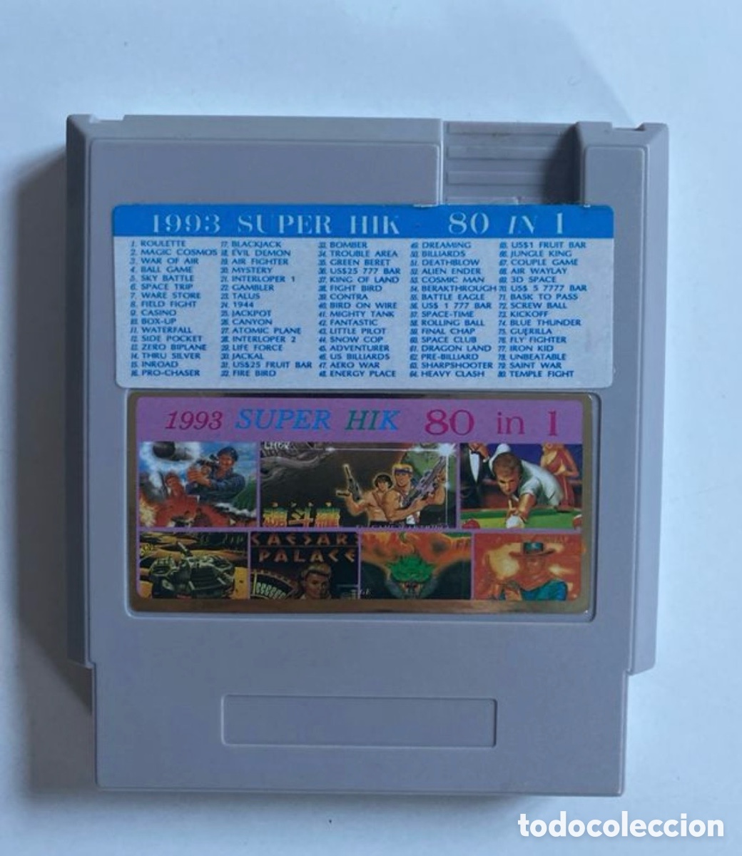 Jeux Vid&eacute;o et Consoles: NINTENDO NES CARTUHO 80 EN 1 - SUPER HIK