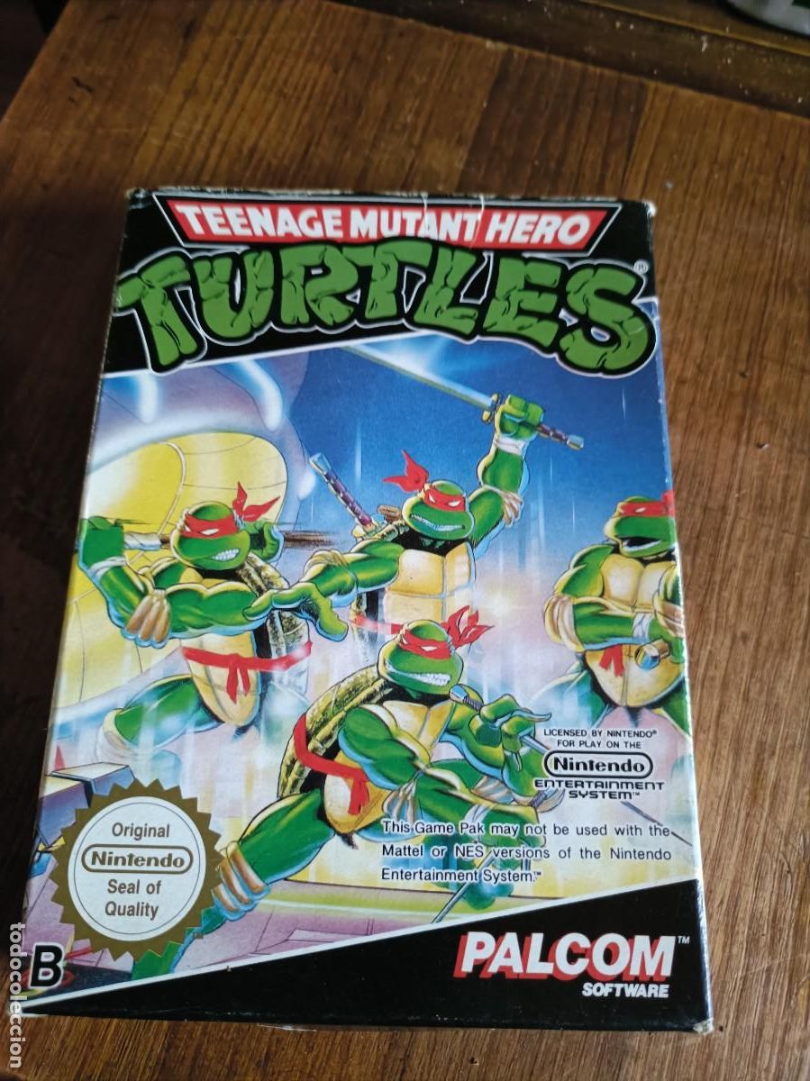 Videojuegos y Consolas: JUEGO NINTENDO NES - TURTLES (TORTUGAS NINJA) CON CAJA