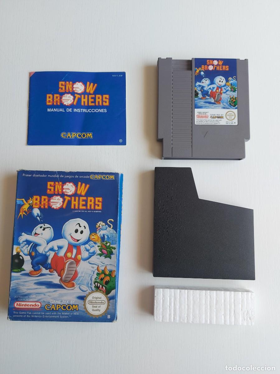 Videojuegos y Consolas: SNOW BROTHERS NES PAL ESP COMPLETO CIB EDICI&Oacute;N COLECCIONISTA NINTENDO NES MUY BUEN ESTADO ORIGINAL