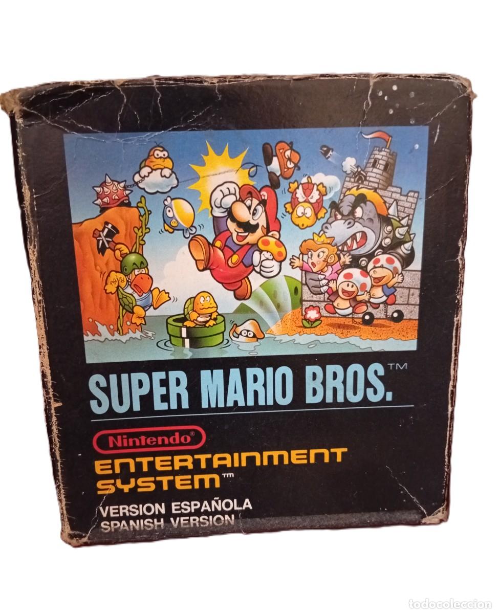 Videojuegos y Consolas: CAJA ORIGINAL SUPER MARIO BROS para Nintendo Entertainment System (NES), version espa&ntilde;ola PAL.