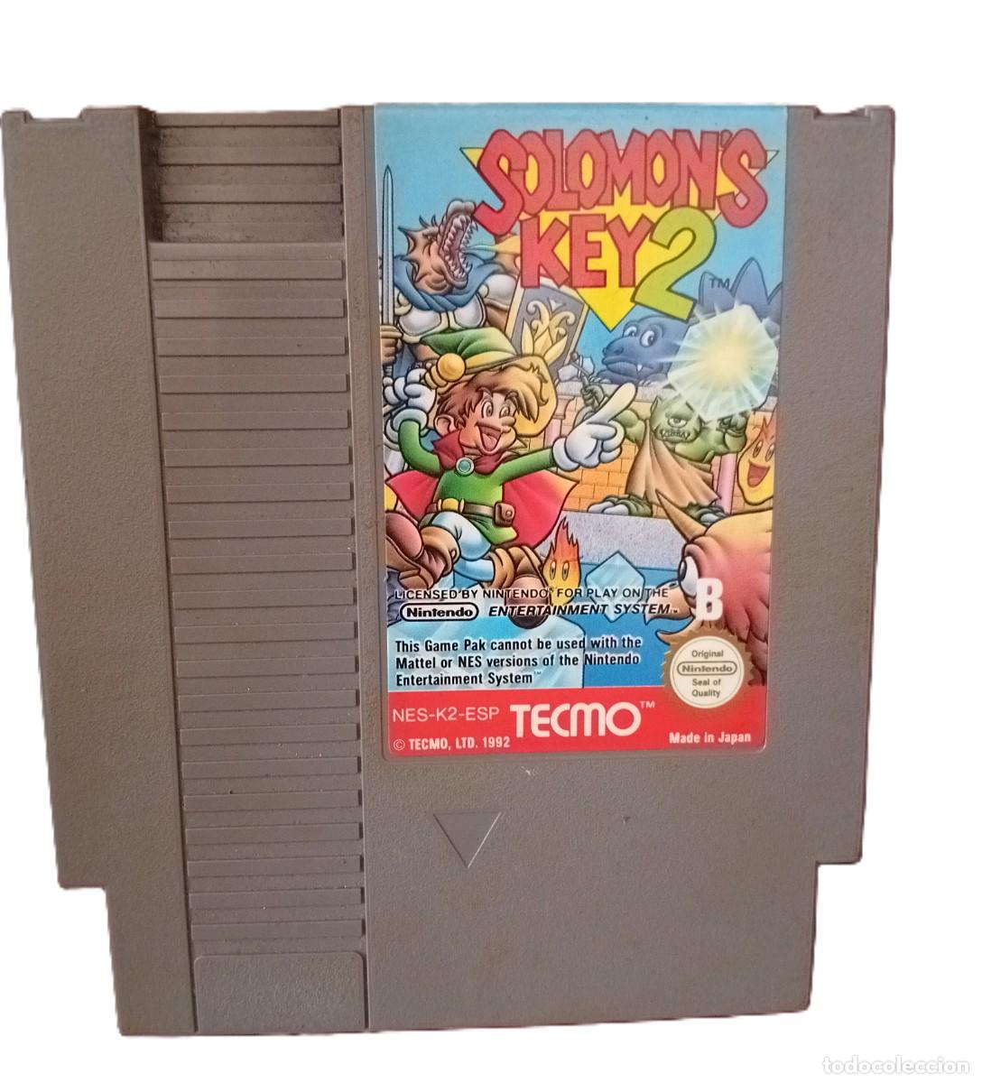 Videojuegos y Consolas: SOLOMON&acute;S KEY 2 PARA NINTENDO NES, VERSION PAL ESP ORIGINAL DE EPOCA.