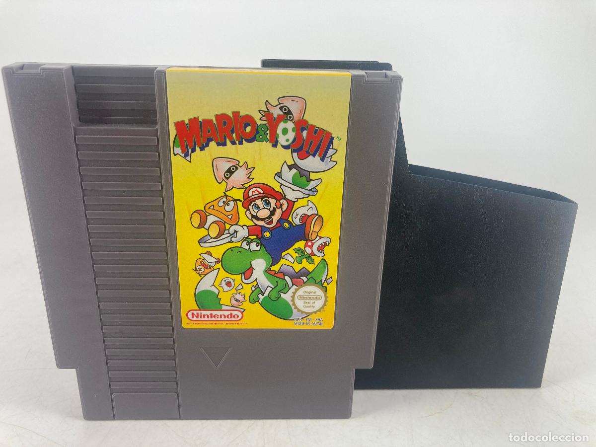 Videojuegos y consolas: NINTENDO MARIO AND YOSHI VIDEO JUEGO CARTUCHO FUNDA CONSOLA NES