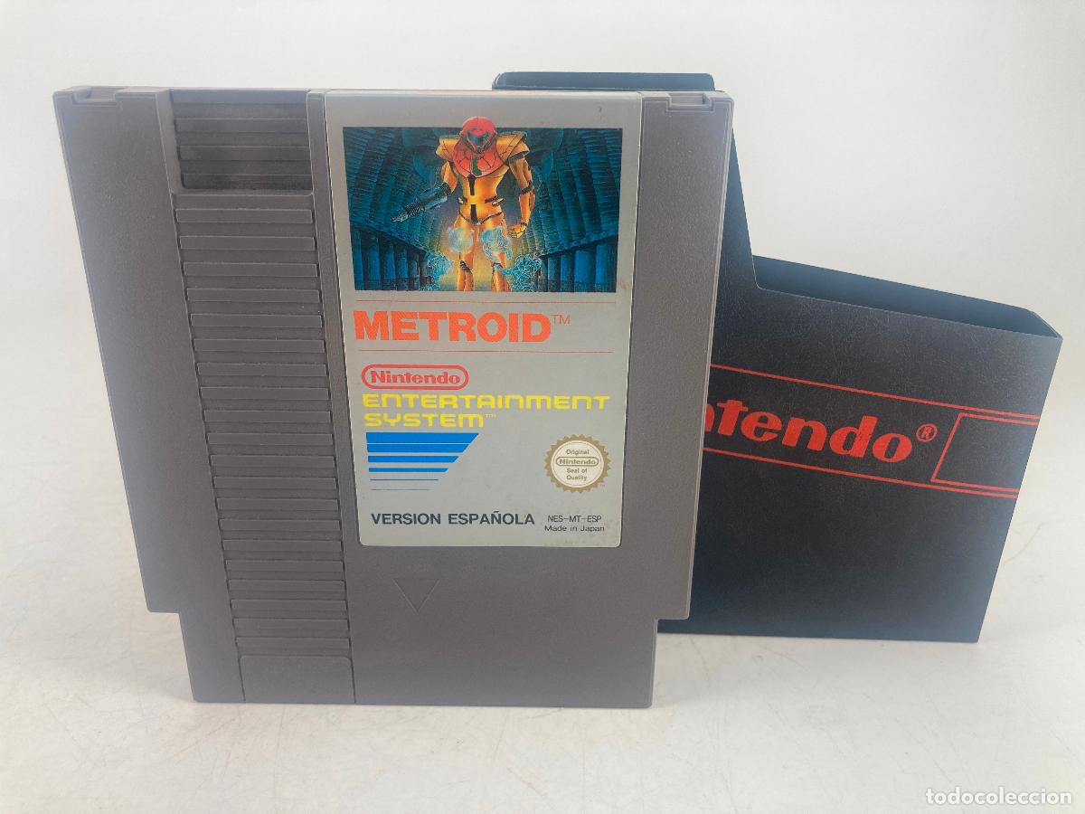 Videojuegos y consolas: NINTENDO METROID VIDEO JUEGO CARTUCHO FUNDA CONSOLA NES