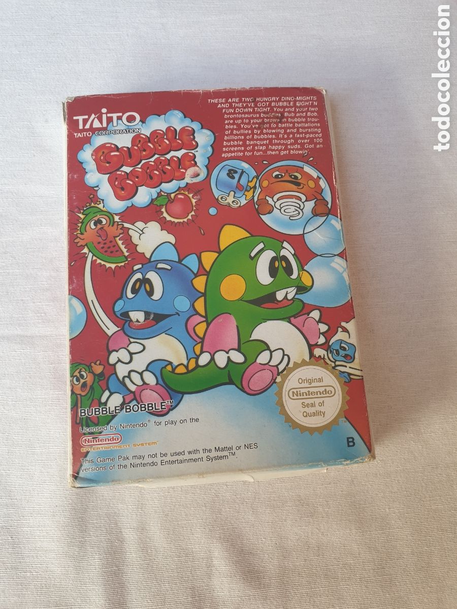 Videojuegos y consolas: Bubble bobble nintendo Nes completo pal B esp