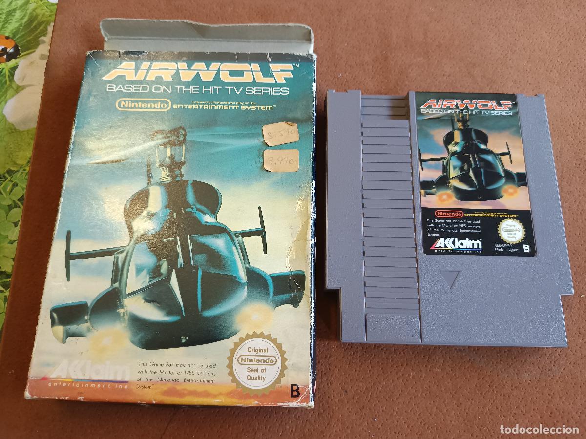 Videogiochi e Consoli: JUEGO NINTENDO NES, AIRWOLF, EN SU CAJA 1989, MADE IN JAPAN