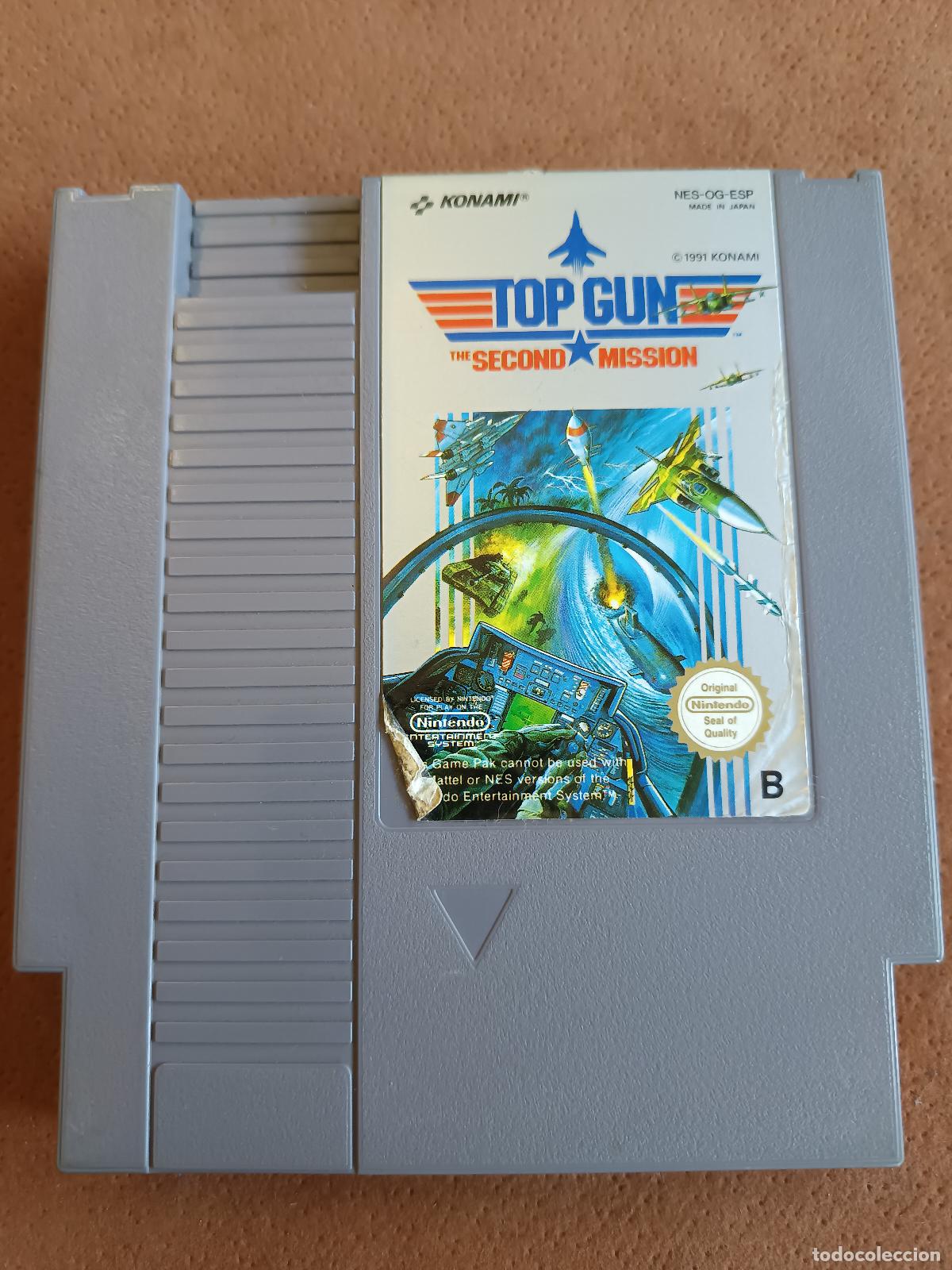 Videogiochi e Consoli: JUEGO NINTENDO NES, TOP GUN THE SECOND MISSION, 1991, NES-OG-ESP, MADE IN JAPAN