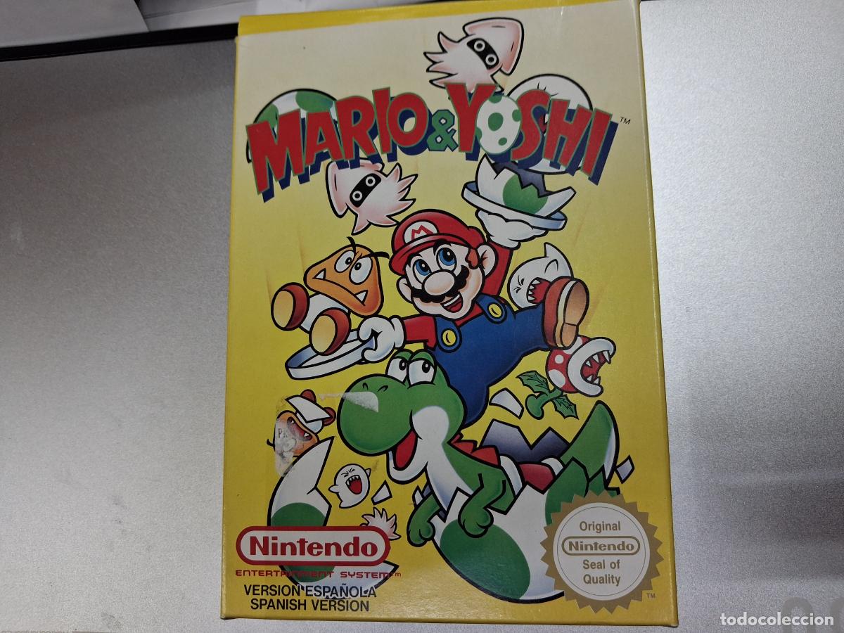 Videojuegos y consolas: VIDEOJUEGO CARTUCHO MARIO AND YOSHI NINTENDO NES EN CAJA ORIGINAL