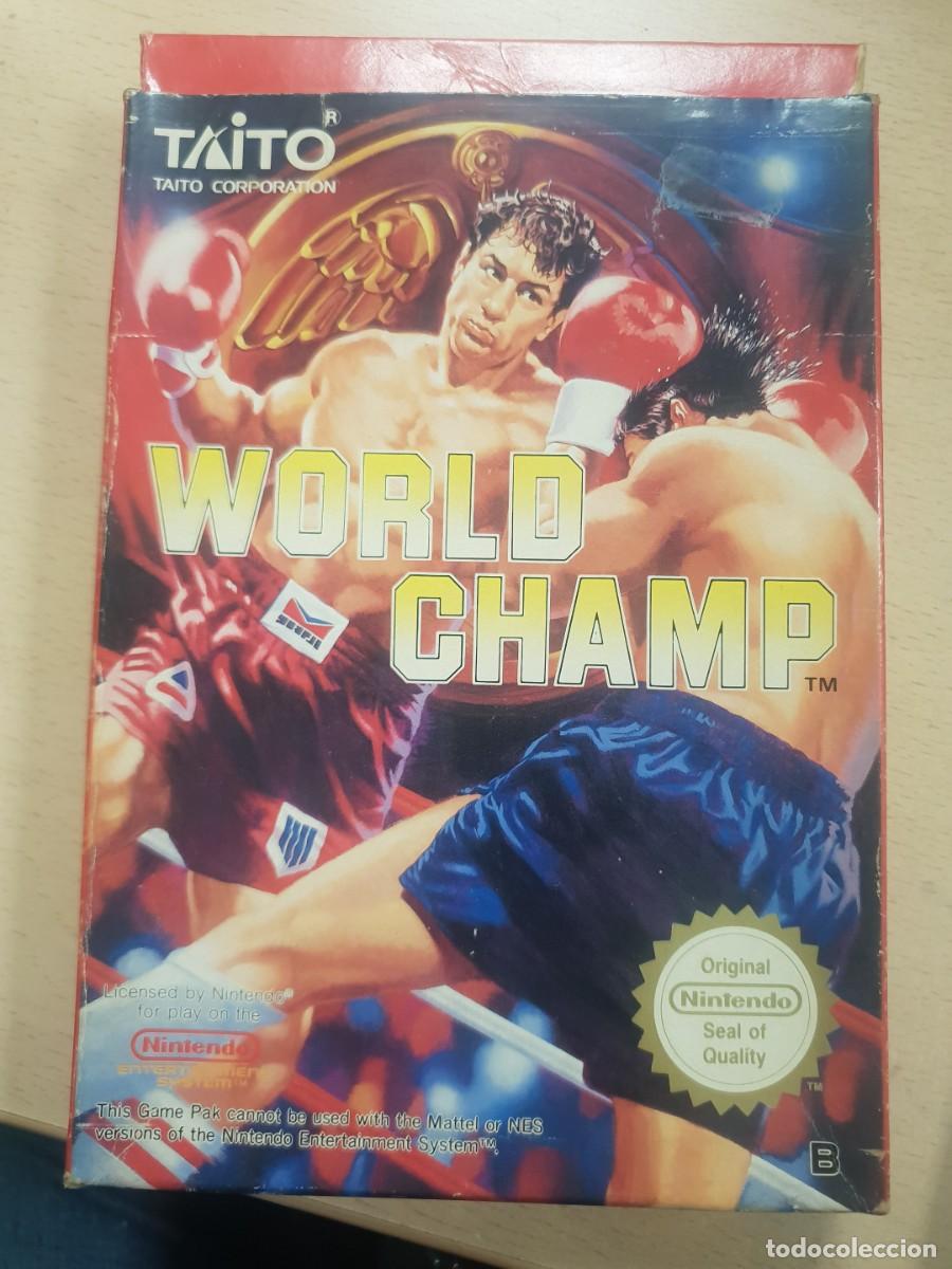 Videojuegos y consolas: Juego wold champ de Nintendo con caja corcho y jue6