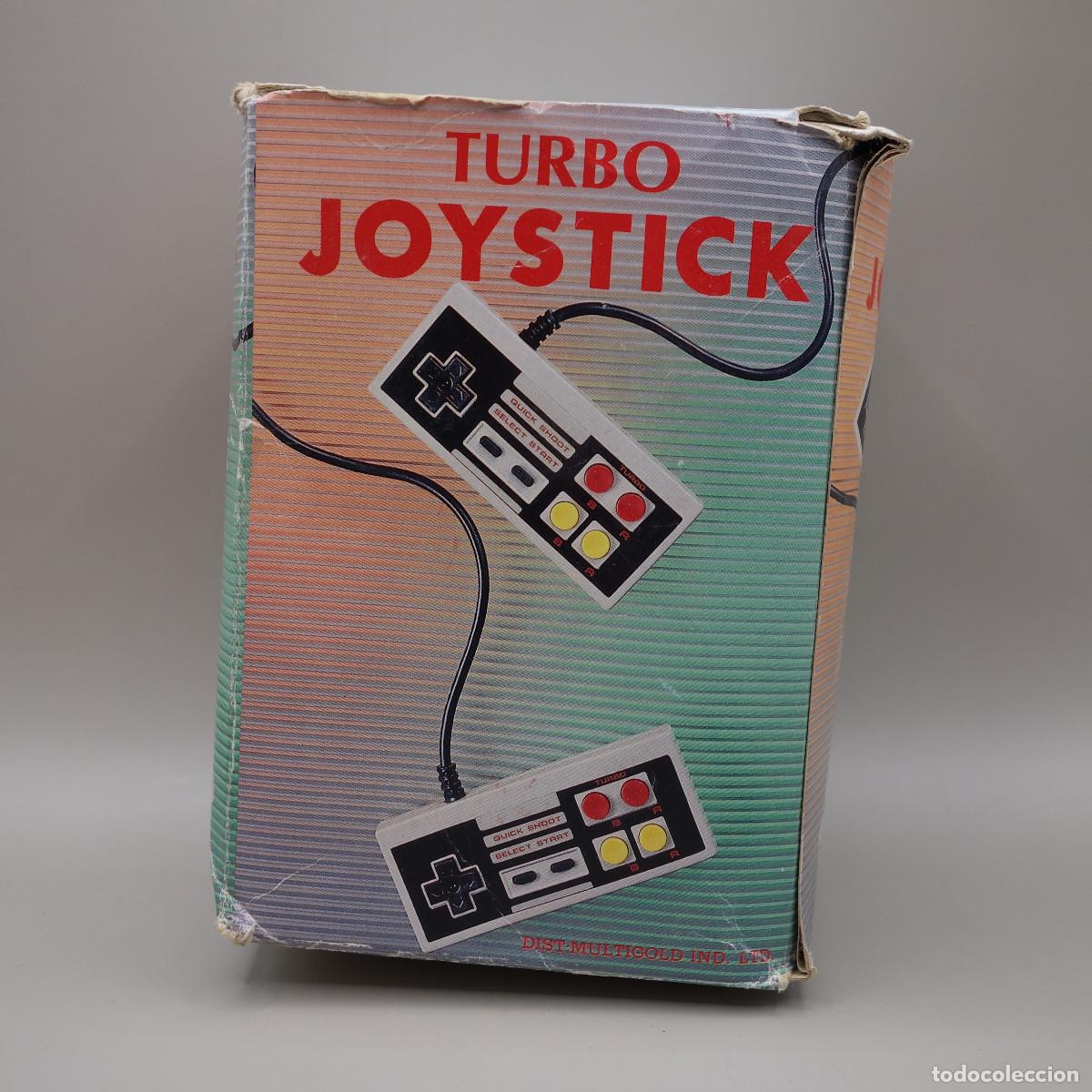 Videojuegos y consolas: CAJA CON 2 MANDOS TURBO JOYSTICK TURBOCARD TURBO CARD PARA NINTENDO NES