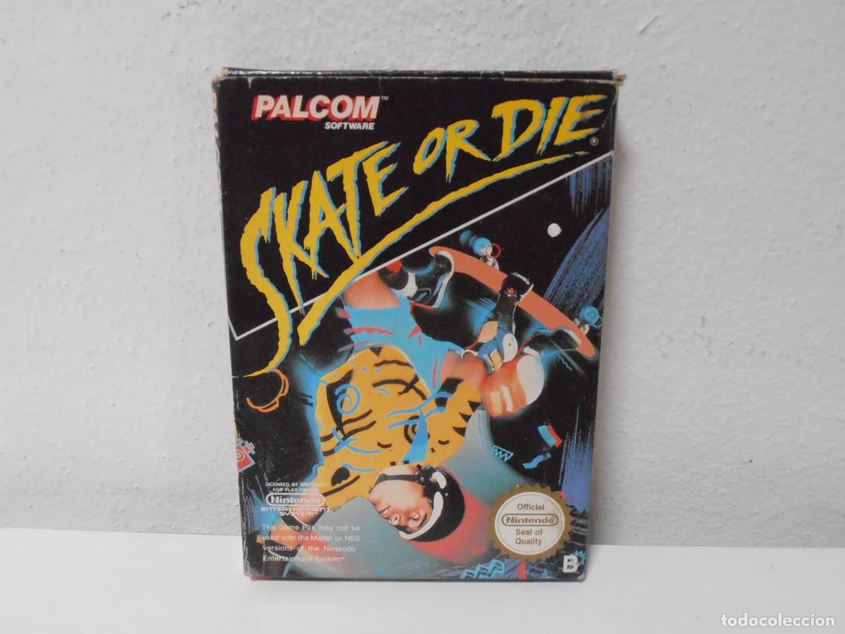 Videojuegos y consolas: JUEGO NINTENDO NES, SKATE OR DIE, CAJA, FUNDA Y CARTUCHO, PALCOM