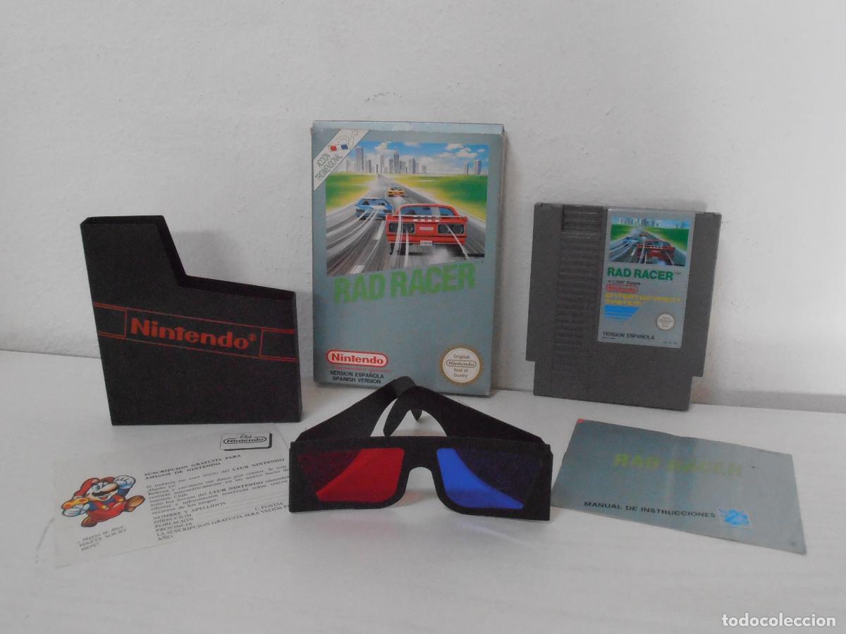 Videojuegos y consolas: JUEGO NINTENDO NES, RAD RACER, COMPLETO, CAJA ORIGINAL, INSTRUCCIONES, GAFAS 3D Y FUNDA