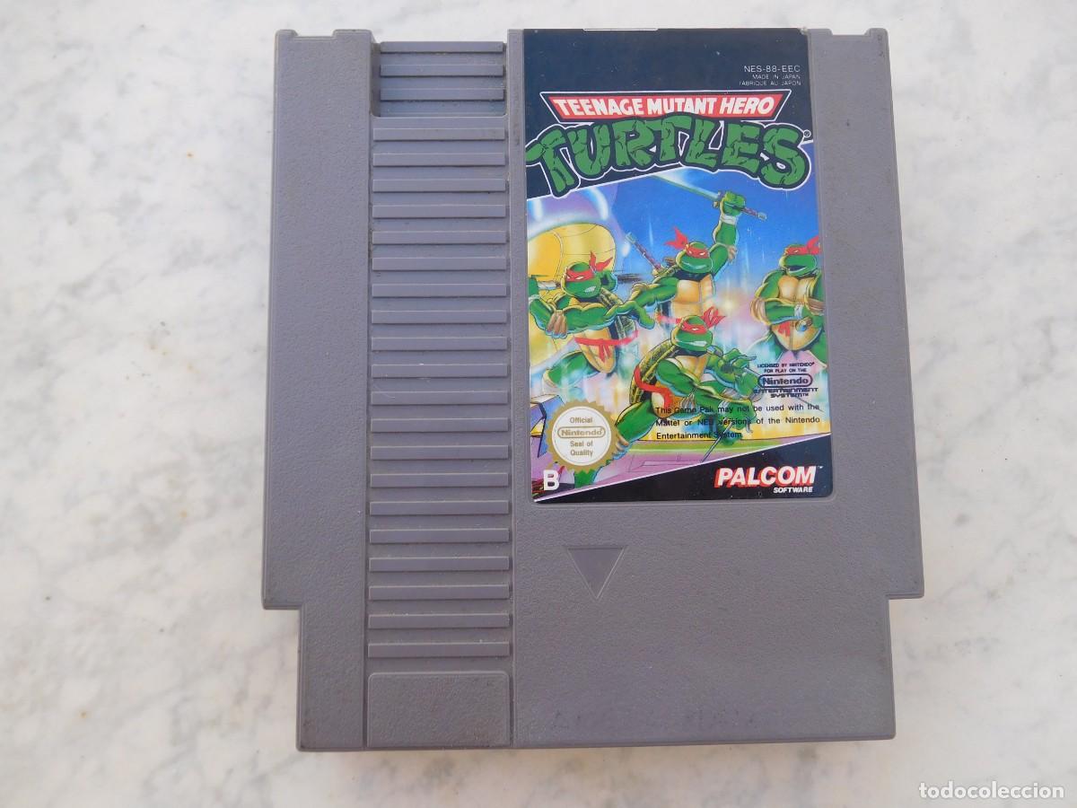 Videojuegos y consolas: Cartucho de videojuego Nintendo tortugas ninja