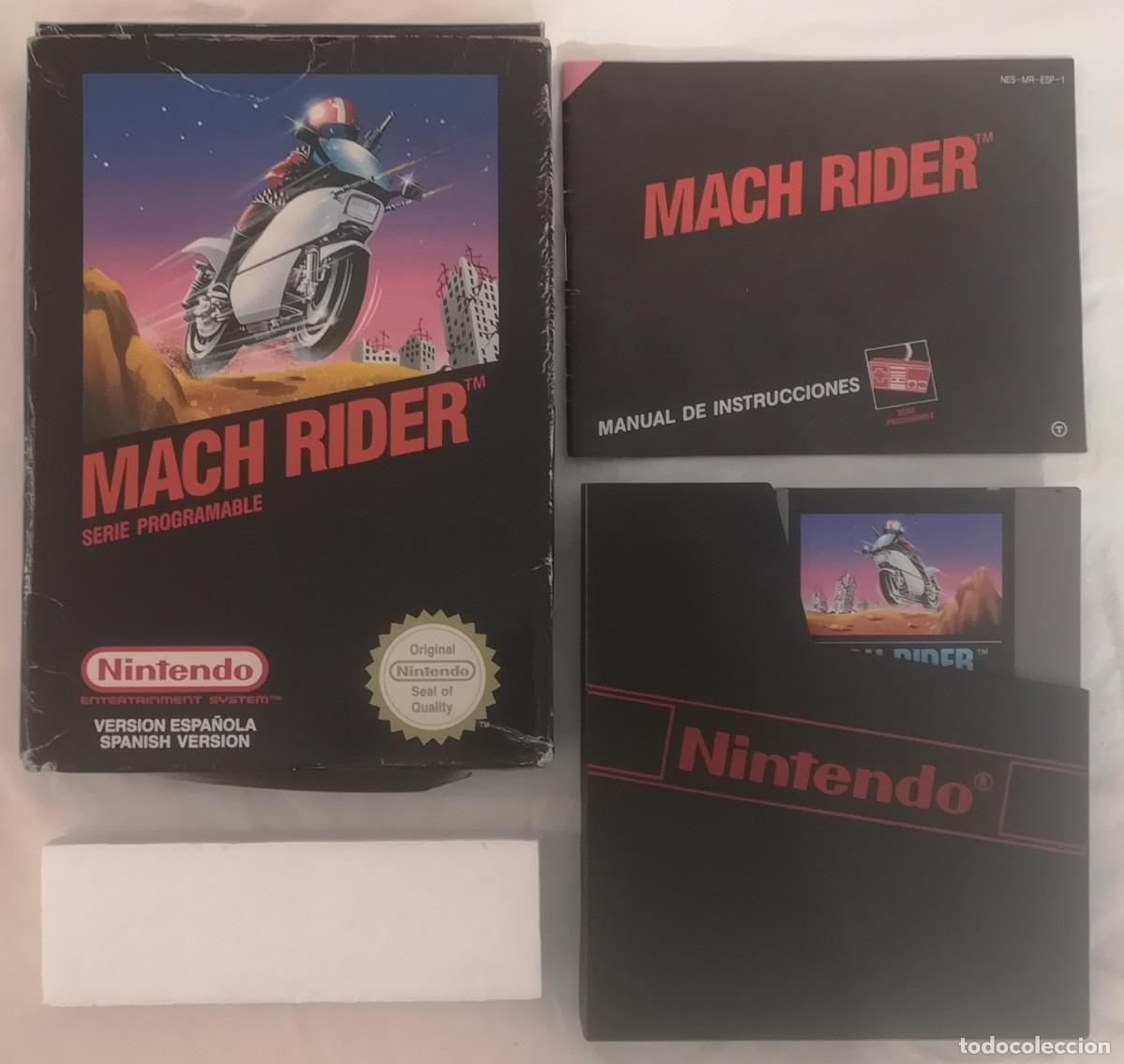 Videojuegos y consolas: NINTENDO NES MACH RIDER COMPLETO PAL ESPA&Ntilde;A