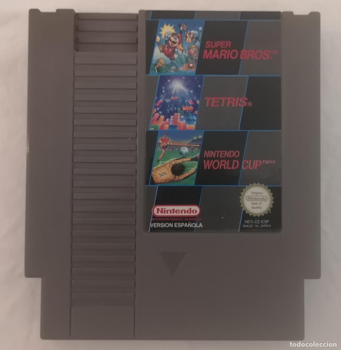 Videojuegos y consolas: NINTENDO NES 3X1 SUPER MARIO TETRIS WORLD CUP PAL ESPA&Ntilde;A