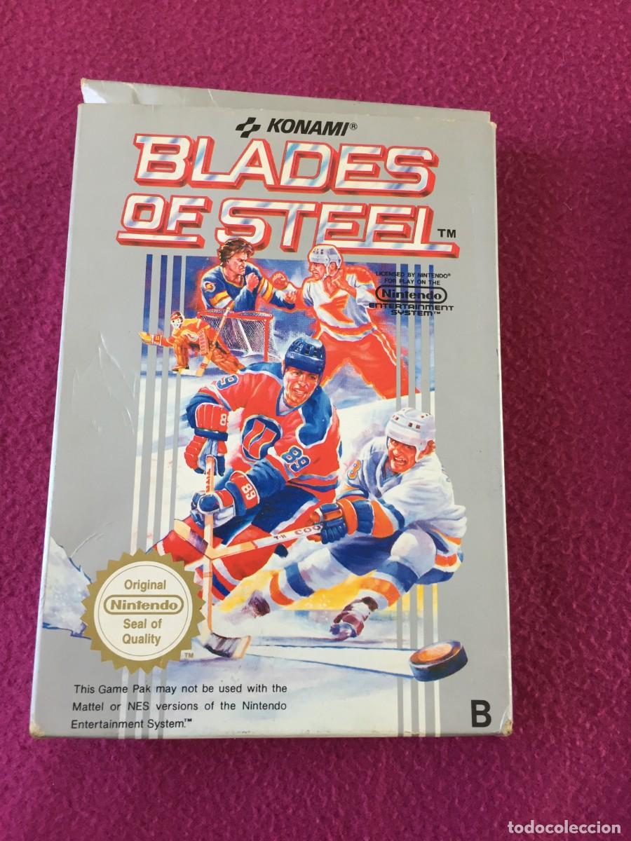Videojuegos y consolas: Caja vacia del Juego nintendo BLADES OF STEEL - NES pal