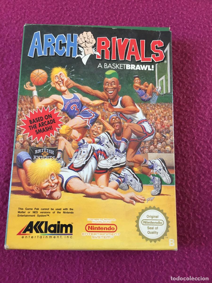 Videojuegos y consolas: JUEGO ARCH RIVALS CON CAJA - NINTENDO NES (SIN MANUAL)