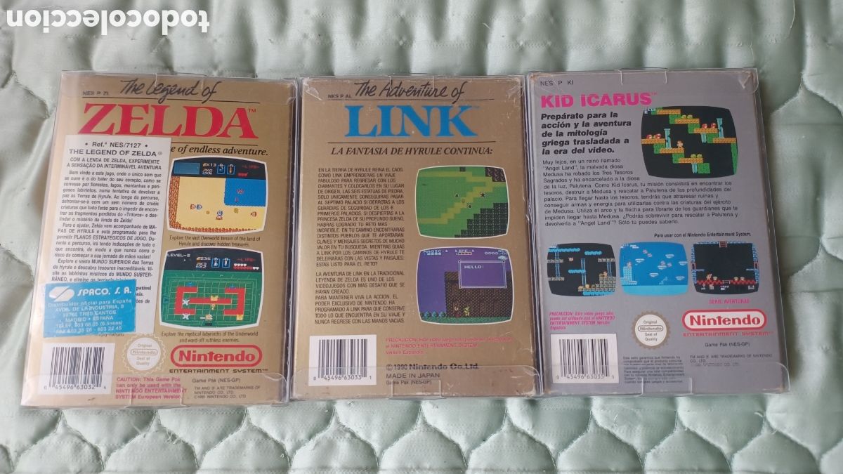 Videojuegos y consolas: Juegos Zelda 1 y 2 y Kid Icarus - Foto 3