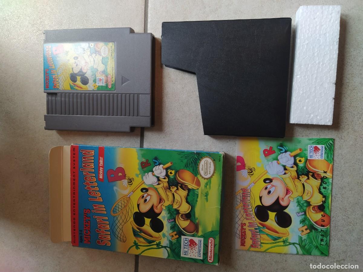 Videojuegos y consolas: MICKEY'S SAFARI IN LETTERLAND NINTENDO NES COMPLETO USA