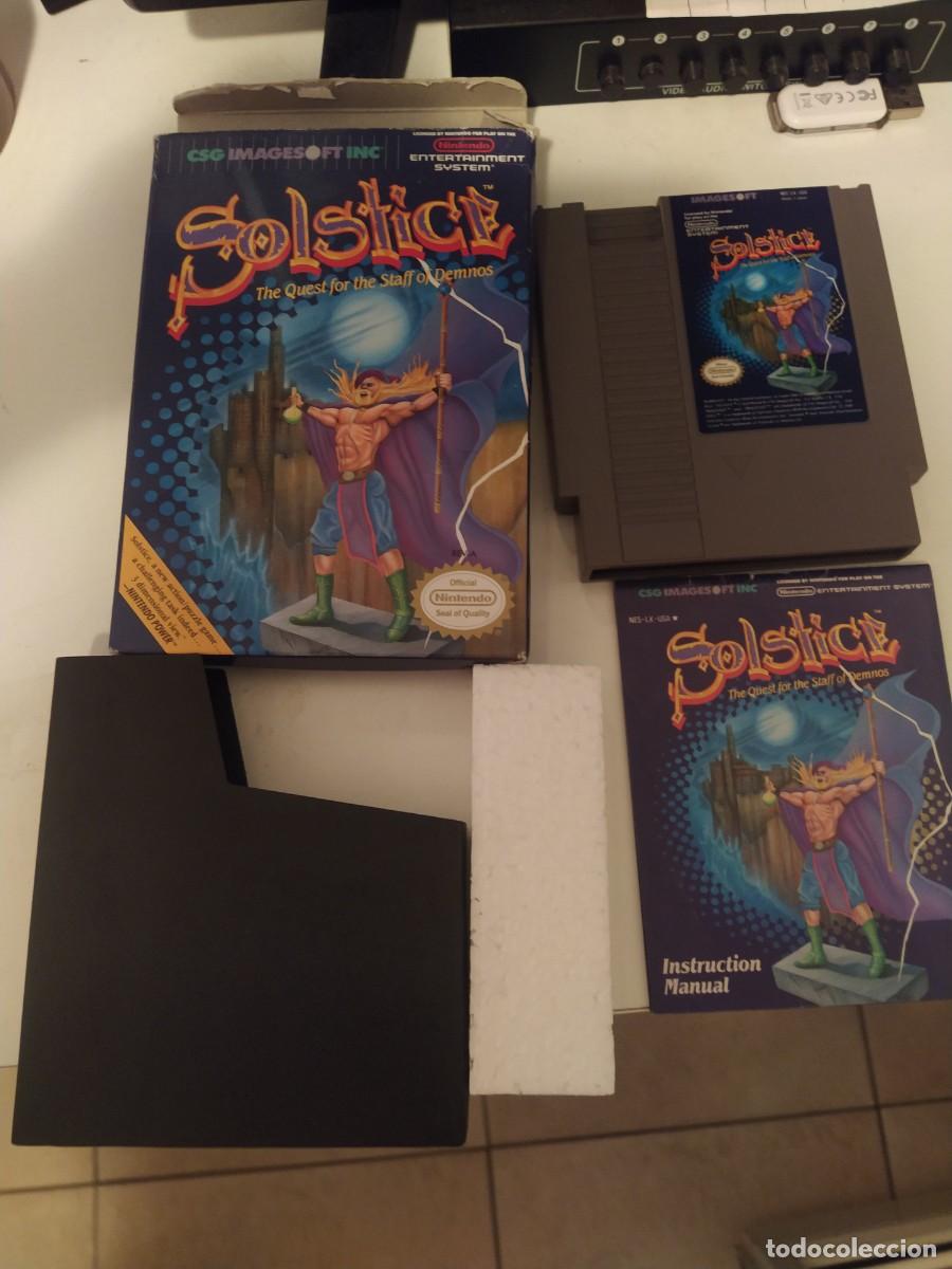 Videojuegos y consolas: SOLSTICE NINTENDO NES COMPLETO USA