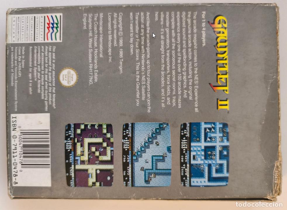 Videojuegos y consolas: Caja original Gauntlet II NES PAL-B Mindscape - Foto 2