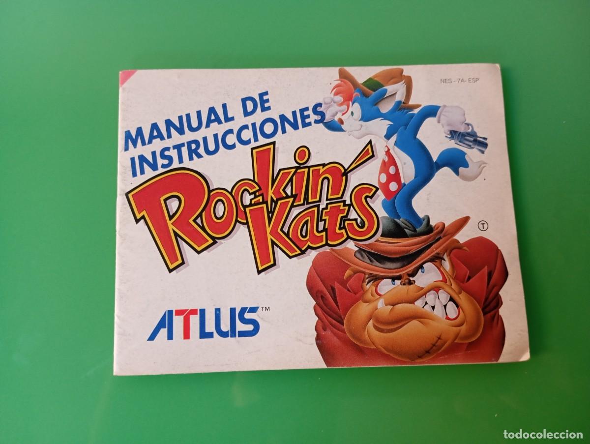 Videojuegos y consolas: Manual original Rockin' Kats - Nintendo NES (Versi&oacute;n PAL-Espa&ntilde;a / NES-7A-ESP) Spaco / Atlus