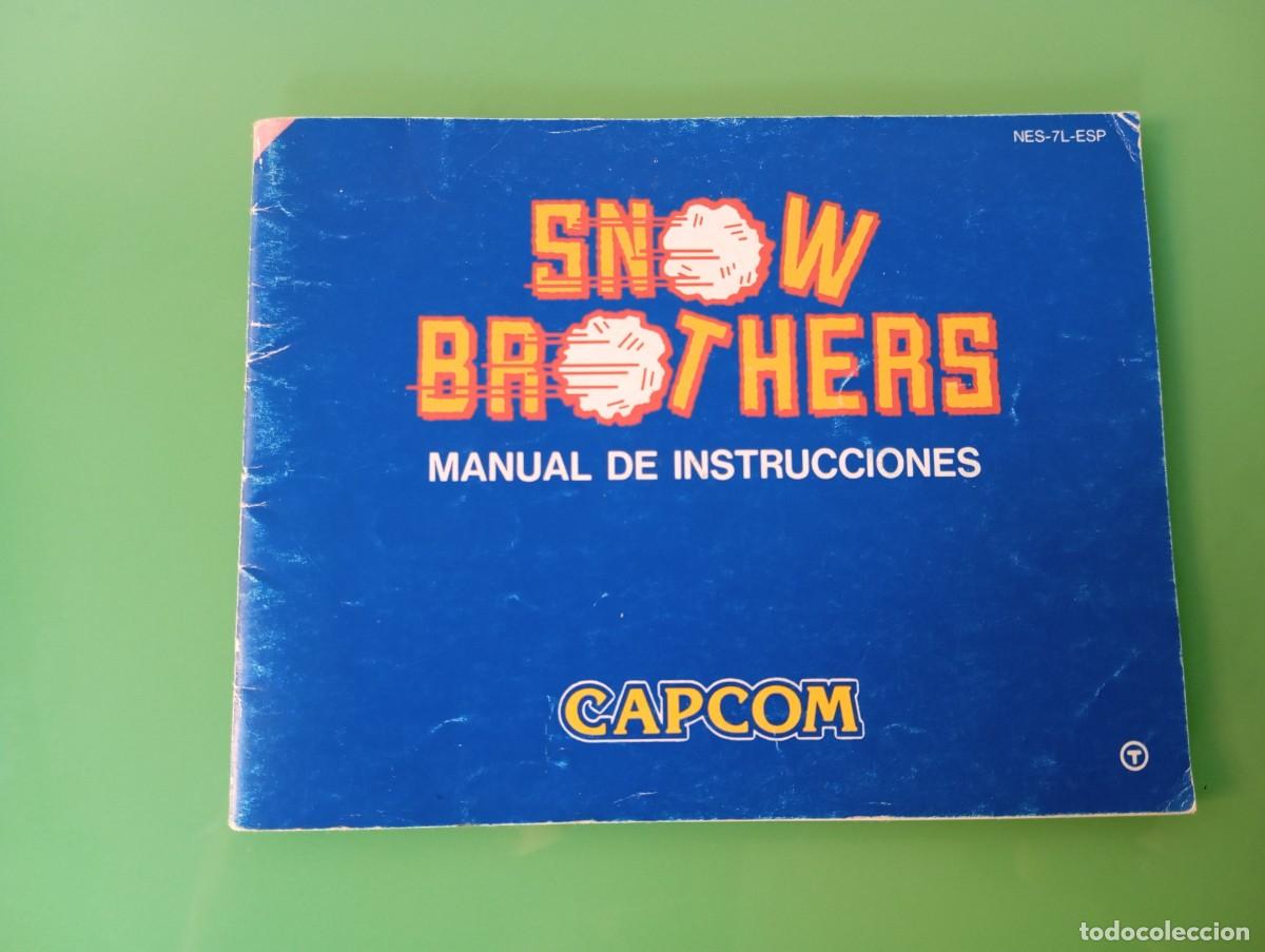 Videojuegos y consolas: Manual original Snow Brothers - Nintendo NES (Versi&oacute;n PAL-Espa&ntilde;a / NES-7L-ESP) SPACO