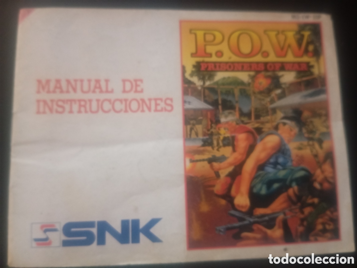 Videojuegos y consolas: Manual de Instrucciones P.O.W. Prisoners of War - Nintendo NES (Original, Versi&oacute;n Espa&ntilde;ola, SNK 1989
