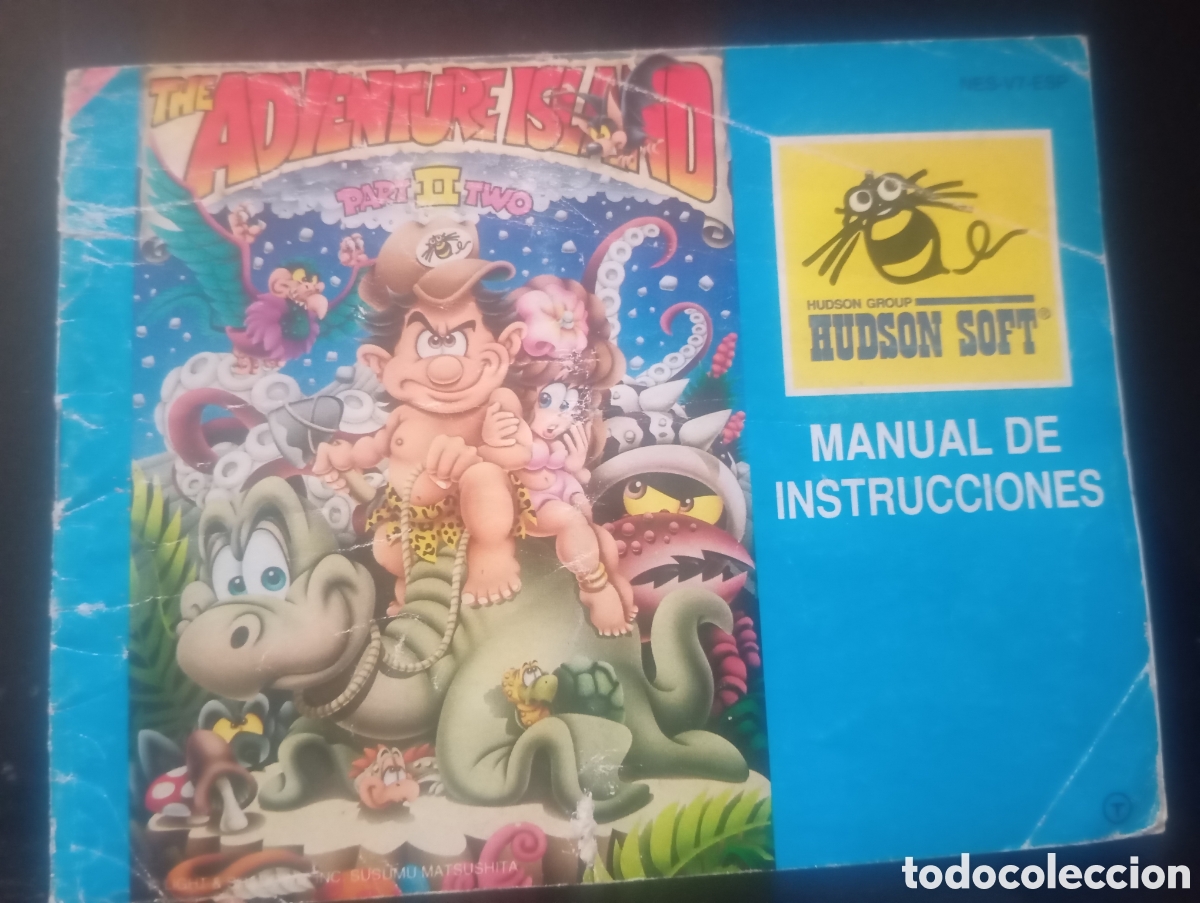 Videojuegos y consolas: Manual de Instrucciones The Adventure Island Part II - Nintendo NES (Original, Versi&oacute;n Espa&ntilde;ola PAL-