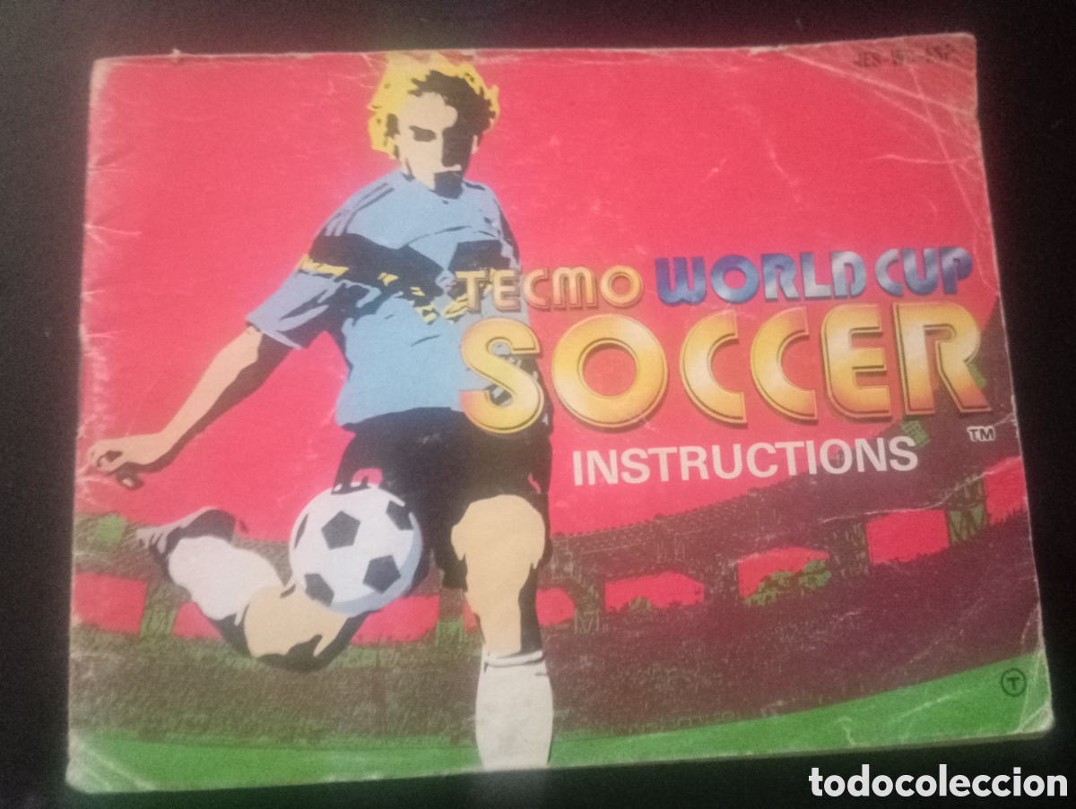 Videojuegos y consolas: Manual de Instrucciones Tecmo World Cup Soccer - Nintendo NES (Original, Versi&oacute;n Espa&ntilde;ola PAL-ESP, T