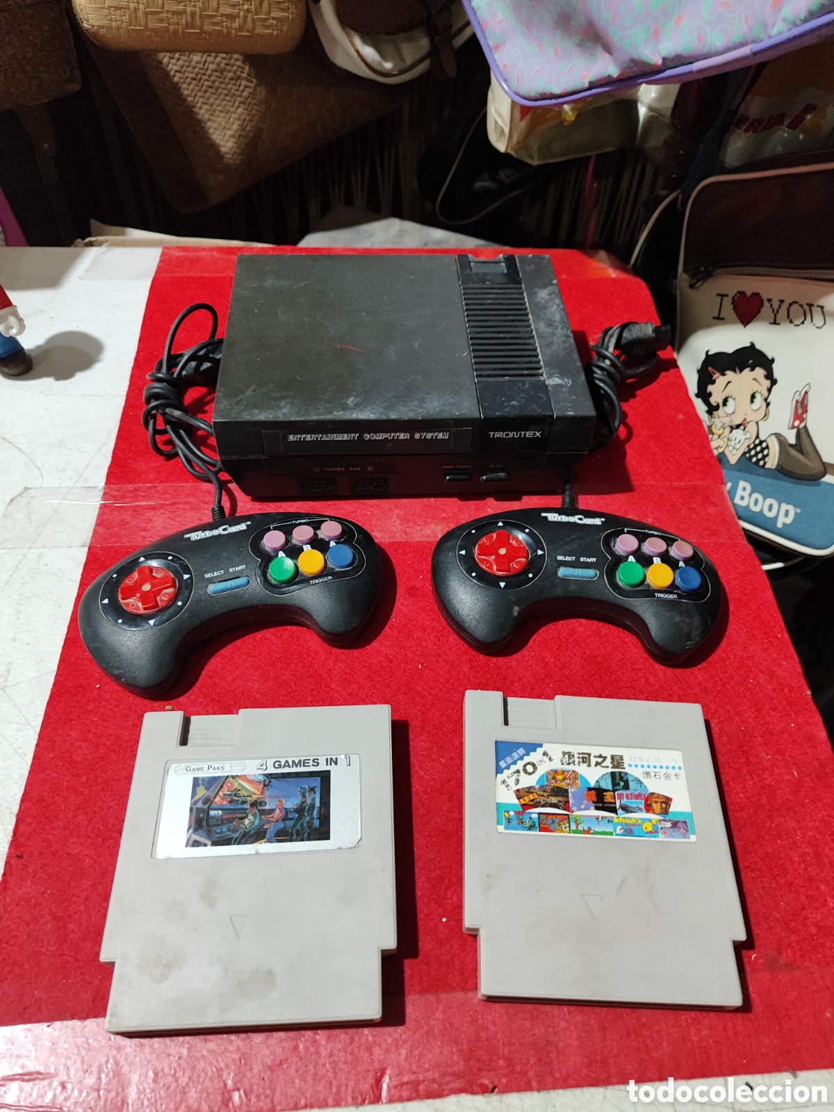Videojuegos y consolas: Concola clonica nes Trontex con dos juegos cl&oacute;nicos incompleta leer descripci&oacute;n