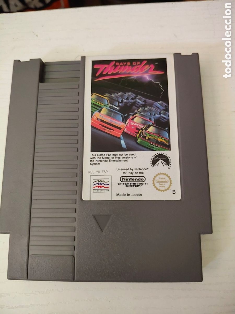 Videojuegos y consolas: Days of thunder. Nintendo Nes. Versi&oacute;n espa&ntilde;ola